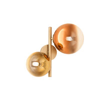 ROY AP 2X10W G9 MATT BRASS/GOLD+COFFEE IP20 (5.6)