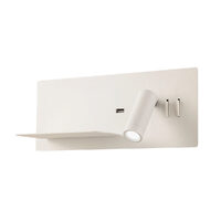 BROOK AP LED 1x8W+1x3W USB 3000K LEFT WH (5.1.2)