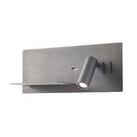 BROOK AP LED 1x8W+1x3W USB 3000K LEFT BK (5.1.2)
