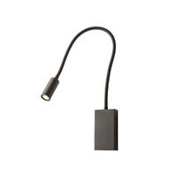 WALLIE AP LED 3W+USB 3000K BK (5.6)