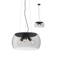 CROMA SU 3x42W E27 RD BLACK/SMOKEY  (5.1.1)
