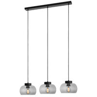 CROMA SU 3x42W E27 LN  BLACK/SMOKEY  (4.1.1)