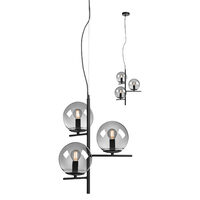 BOLDY SU 3x28W E14 BLACK/SMOKEY  (4.1.1)