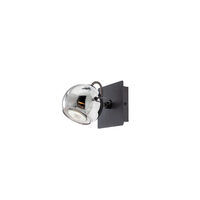 WARD AP/PL 1x35W GU10 BLACK/SMOKEY(5.6)*