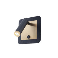 CLOSER AP LED 6W 3000K SQ BK(5.6)