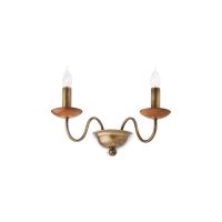 YVETTE AP 2X28W E14 LEGNO BRUNITO (5.1.1)