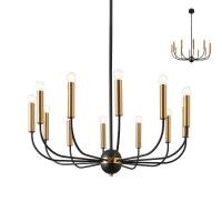 KONIG CAND 12X40W E14 BLACK/ANTIQUE BRASS (4.1.1)