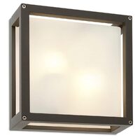 BRICK AP/PL E27 2X42W IP54 DG (SQ) (5.1.1)