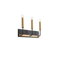 KONIG AP 3X40W E14 BLACK/ANTIQUE BRASS (5.1.1)