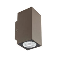 QUAD AP LED COB 2X3.5W IP65 DB 3000K (Sq)(5.6)