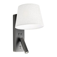 NEMIA STRUCTURE  WL LED 1x3W E27 USB 3000K BK(5.1.2)