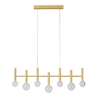 BOLLA SU LED 32W 2700K/3000K MATT GOLD (7)(4.1.2) TRIAC