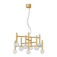 BOLLA SU LED 42W 2700K/3000K MATT GOLD (9)(4.1.2) TRIAC