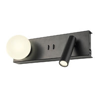 NORMA AP LONG LED 5W+3W 2700K BK(5.1.2)