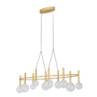 BOLLA SU LED 44W 2700K/3000K MATT GOLD (10)(4.1.2) TRIAC